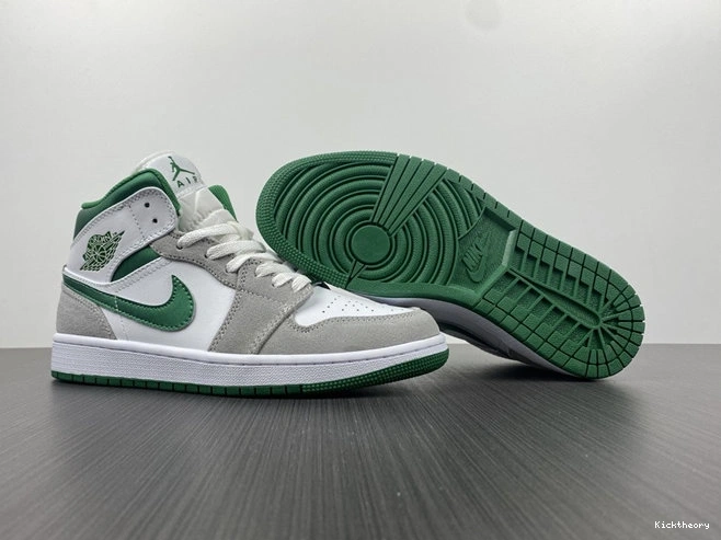 Kick Theory Mid Jordan1 Green Comfortable SE Grey 3705 DC7294- 1027